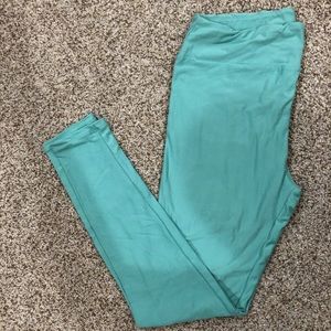 Green/blue lularoe leggings